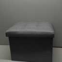 ALASDO Storage Ottoman Footrest Stool Small Ottoman with Storage Foldable Ottomans Foot Rest Footstool Bench for Living Room 17x13x13inches Grey