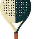 LAPAT Padel Racket with Cover Bag - Carbon Surface with EVA Memory Foam- Paddle Tennis Racquets Lightweight - POP Tennis (Green Monaco)