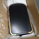 KUK Small Bathroom Can with Lid Soft Close, Step Pedal, 2.6 Gal Stainless Steel Garbage Can with Removable Inner, Anti-Fingerprint Wastebasket for Office, Bedroom, Toilet (Black)