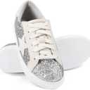 PARTY Women's Fashion Sneaker Lace Up Low Top Comfortable Cushioned Walking Shoes (9)