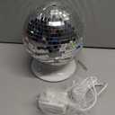 Mirror Essential Oil Diffuser Rotating, 14 Ligth Modes 4 Timer Setting Aromatherapy Diffuser, Cute Home Disco Decor Great Decoration and Accessories for Disco Party, Room, Office (Silver)