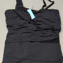 Aqua Eve Plus Size One Piece Swimsuit for Women Tummy Control Bathing Suits One Shoulder Swimwear 18W