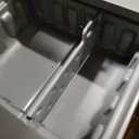 SAMSUNG 27-Inch Washer Dryer Pedestal Stand w/ Pull Out Laundry Storage Drawer, Stainless Steel, WE402NP/A3, Platinum