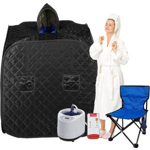 VARIPOWDER Steam Sauna Box for Home, Sauna Tent and Steamer Generator