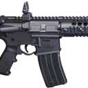 DPMS Full Auto SBR CO2-Powered BB Air Gun with Dual Action Capability (Black)