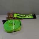 Mimanchi 4 inch Ratchet w/Flat Hook,1 Pack,Ratchet Tie Down Strap Fixed End for Flatbed Trailers & Trucks,Cargo Straps Heavy Duty for Securing Heavy Equipment & Vehicles,Replacement Short-End Straps