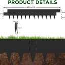 6PCS Metal Edging for Landscape - 40" L x 10" H Each (20ft Total),Metal Edging Border with 6 Clips, Galvanized Steel Edge for Lawn Yard
