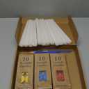 MTLEE 78 Pcs DIY Candle Painting Kit Include 12 White Taper Candles 60 Colored Tealight Candles 6 Paint Brushes for Crafts Birthday Wedding Party Favors(Multi Color) (Multicolor)