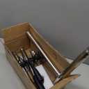 66in Rotary Cultivator with Tempered Spring Steel Tines and Adjustable Stainless Steel Handle Manual Garden Tiller Tool for Loosening Soil Mixing Fertilizer