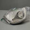 COMFY-HOMI Cotton Rope Woven Basket with Handles for Shelves,Toys,Book, Cloth Storage Baskets for Organizing-13.5" x 11" x 9.5" Toy Decorative Organizer for Living Room, Bathroom White/Brown