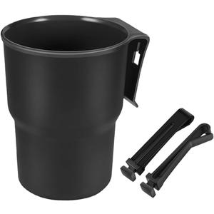 Hanging Car Cup Holder, Multi-Function Cup Holder Organizer with Air Vent Clip, Auto Window Door Drink Holder for Cellphone Pen Coffee Key Bottle (Black 2)