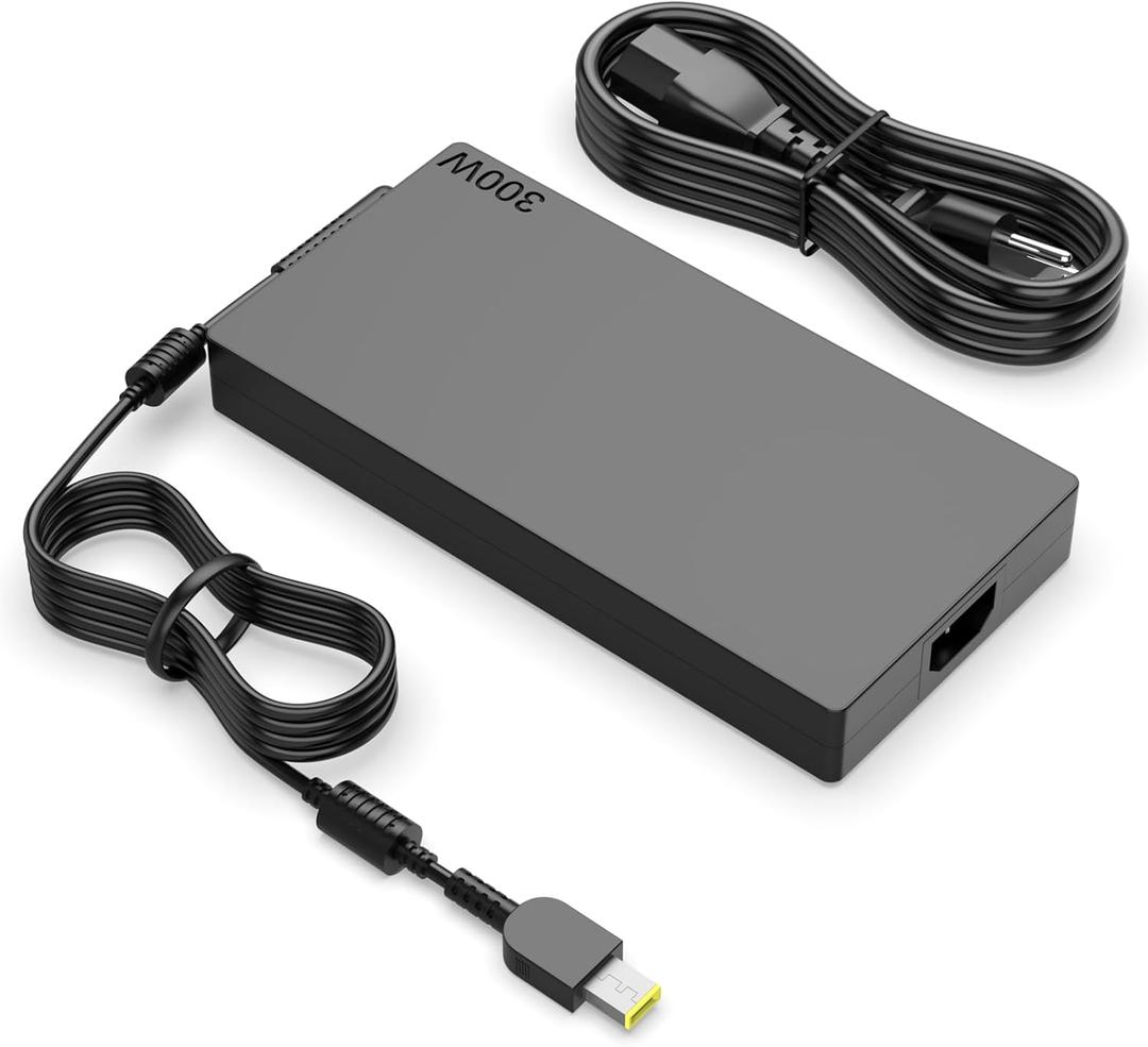 300W AC Adapter Charger Compatible with Lenovo Legion 7 7i 5i 5pro Laptop,Legion R7000P R9000P R9000K Y9000K Y9000X Gaming Laptop