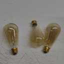 60 Watt Incandescent Edison Light Bulbs, Vintage Dimmable E26 Bulbs, ST64 2200K Warm White Antique 260LM E26 Medium Screw Base Amber Filament Bulbs for Home, Bedroom, Office, Decorative Lamp(4-Pack)