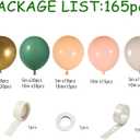Sage Green Balloon Garland Arch Kit 165pcs Sage Green Sand White Apricot Blush Apricot Chrome Gold Balloons for Baby Shower Bridal Shower Birthday Engagement Party Decorations