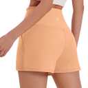 PINSPARK Workout Shorts Women Wide Leg Athletic Shorts High Waisted Yoga Shorts Tummy Control Gym Short with Pockets (XL)