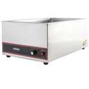 Winco FW-S500 Commercial Portable Steam Table Food Warmer 120V 1200W,Stainless Steel,Large