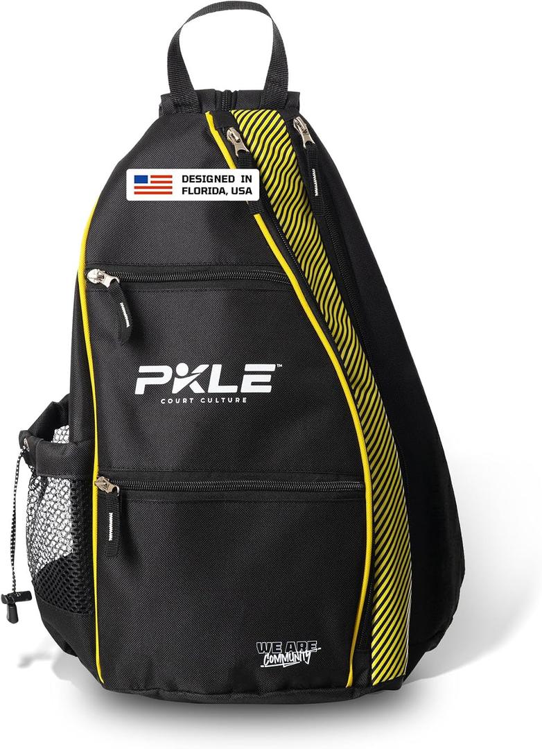 Pickleball Bag - Lightweight Pickleball Sling Bag, Storage for Paddles, Balls & Accessories - Travel-Ready Pickleball Gear Set