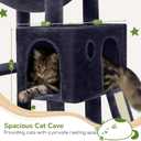 Globlazer Heavy Duty Cat Tree, 70 inch Sturdy Cat Tree for Indoor Cats Extra Large Cat Tower with Scratching Post, Hammock, Cat Condo for Adult Cats Kittens, F70 Pro, Dark Grey
