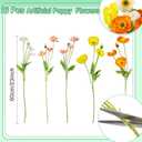 Canlierr 16 Pcs Silk Artificial Flowers Faux Silk Poppy Flowers for Spring Home Kitchen Wedding Decorations Floral Arrangement Vase Bouquet Outdoor Party Decor Table Centerpiece (Mixed Colors)