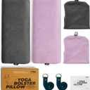 Victorem Yoga Bolster Set of 2-11 Yards Aerial Silk, Premium Ariel Yoga Hammock, Durable and Low-Stretch Fabric, Yoga Starter Kit for Home, Aerial Rig for All Skill Levels - All Hardware Included