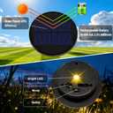 4 Pack Solar Lights Replacement Top Parts, 8 Colors Lantern Lid (Top 3.74 inch, Bottom 2.83 inch) 10 Lumens Lantern Lids Replacement Light for Hanging Solar Lanterns Outdoor Decorations Garden Patio