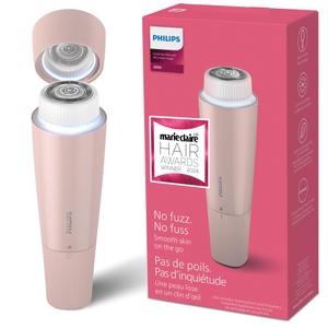 Philips Facial Hair Remover 5000 Series, Personal Groomer for Women, Cordless and Compact, with Hypoallergenic Head, Gentle and Quick Facial Hair Removal, Easy Touch-Ups, Model BRR454/00, (Pack of 1), Pink