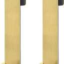 Shower Door Hooks Extended Over Door Hook for Bathroom Frameless Glass Bath Door,Stainless Steel Towel Holder,Heavy Duty Rack Hooks for Robe,Towel Brushed Gold 2 Pack