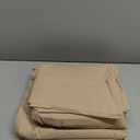 RUVANTI 100% Cotton Percale Sheets Queen Crisp Cooling Summer Bed Sheets for Hot Sleepers, Deep Pocket 14, Soft Peach Finish, Breathable & Durable Hotel-Style 4 Piece Set, Irish Cream