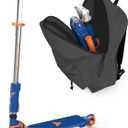 Valor Kick Scooter Toy, Ultra Compact & Lightweight Foldable Scooter Kids with ABEC7 Wheel Bearing, Outdoor Toys for Kids Ages 8-12 and Up, Blue & Orange