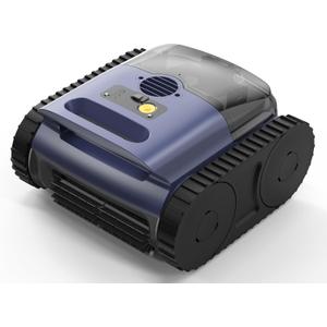 (2026 Upgrade) SAT 25 Cordless Robotic Pool Vacuum, AI Sonar Navigation, 180 Mins Runtime, Wall Climbing Auto Cleaner for Inground Pools - Not Fit for Pools with Sharp Steps or Raised Floor Drains