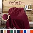 Kinlop 40 Packs Fleece Blanket Bulk 60 x 50 Inch Soft Lightweight Fleece Cozy Blanket Warm Throw Plush Pet Throw for Bed Couch Sofa Home Office Wedding Gifts Travel Camping(Trendy Color,60 Packs)