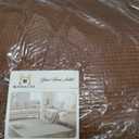 H.VERSAILTEX Armless Futon Cover Stretch Sofa Bed Slipcover Protector Elastic Feature Rich Textured High Spandex Small Checks Jacquard Fabric Futon Cover, Machine Washable, Caramel