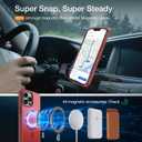 DEERLAMN Magnetic Matte Case for iPhone 13 Pro Max 6.7-Inch, [Compatible with MagSafe][Military Grade Drop Protection] Anti-Fingerprint Slim Translucent Shockproof Protective Phone Cover, Red