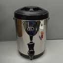 Mifoci Insulated Drink Dispenser Stainless Steel Hot Water Beverage Dispenser Coffee Urns Hot and Cold Drink Holder with Pump Spigot for Party Tea, Milk, Water(2.11 Gallon/ 8 L)