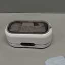 Ultrasonic Jewelry Cleaner, 48KHz Ultrasonic Cleaner Machine for Jewelry, Eyeglasses, Rings, Watch Strap, Dentures-Dual Cleaning Modes, 304 Stainless Steel Tank (White)