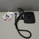 Wide Rain Shower Head With 5 Modes Handheld Showerheads, High Pressure Showerhead Combo with Extension Arm for Bathroom Accessories, Adjustable Shower Head with Anti-Clog Nozzles (Black)