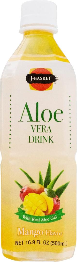 Hapi Aloe Vera Drink, Mango, 16.9 Ounce (Pack of 20) BB Date: 5/3/2027