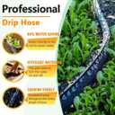 LAVEVE 200FT Flat Soaker Hose, Heavy Duty Garden Watering Hose, Flexible Leakproof Drip Irrigation Hose Saves 80% Water for Lawn, Flower Beds, Vegetable Field (50FT x 4 Pack)