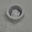 Westbrass D2082-50 3-1/2" Extra-Deep Collar Kitchen Sink Waste Disposal Flange & Stopper, Powder Coat White