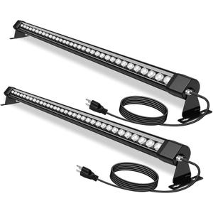 72W Outdoor Wall Washer Light, 4FT 5000K Daylight White Led Wall Washer Light Bars, 120V Waterproof IP67 Outdoor LED Light Bar for Outdoor, Plug in (2 Pack)