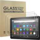 [3 Pack] All-new HD8 2022 / HD8 2020 / HD8 2020 Plus Tablet Screen Protector (12th/10th Generation / 2022/2020 Release),9H Hardness HD Clear Anti Fingerprint Tempered Glass