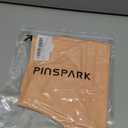 PINSPARK Workout Shorts Women Wide Leg Athletic Shorts High Waisted Yoga Shorts Tummy Control Gym Short with Pockets, Peach, S