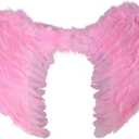 Angel Heaven Fairy Godmother Feather Wings Pink Wedding Valentine's Day Cupid