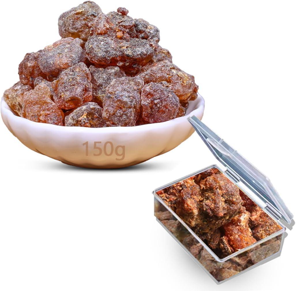 Premium Myrrh Resin, 100% Natural Somalian Incense Resin for Meditation, Relaxation, Spiritual Rituals, Home Fragrance, 40g/150g(150)