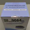 Travel Pillows for Airplanes Ergonomic Memory Foam Neck Pillow for Travel - 360 Head & Neck Support for Sleeping on Flights, Cars, Trains & Office (Gray-1)