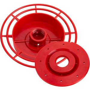 Hummingbird Feeder Replacement Bottom Suitable for Best 1 Hummingbird Feeder, Outdoors Feeder Bottom, Including Models 8 Oz, 32 Oz, and 72 Oz, Red Plastic Base(No Bottles)