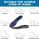 All-Purpose High Arch Support Insoles for Men，230+ lbs Plantar Fasciitis Heavy-Duty Orthotic Inserts for Work Boots & Shoes, Flat Feet Orthotic Insert, Professional Grade Shoes Insoles Size 11-11.5
