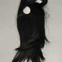 Long Straight Wig with Bangs Natural Black Wigs for Women Fashion Silky Soft Smooth Remy Hair Wear and Go Glue less Wig Machine Made Synthetic Wigs Regular Everyday Wig Realistic Daily Full Hair