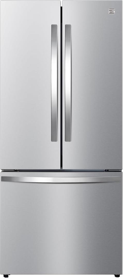 Kenmore 4675525 30' French Door Refrigerator with Freezer - Accela Chill, Ice Maker, Adjustable Glass Shelves, ENERGY STAR Certified, 17.5 cu. ft. Capacity - Fingerprint Resistant Stainless Steel