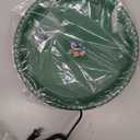 Daoeny Heated Bird Baths for Outdoors, Upgraded 100W Thermostatically Controlled Heated Bird Bath with 5-Prong Metal Base, Heated Bird Bath for Outside Winter Garden Patio Yard Lawn(Green)